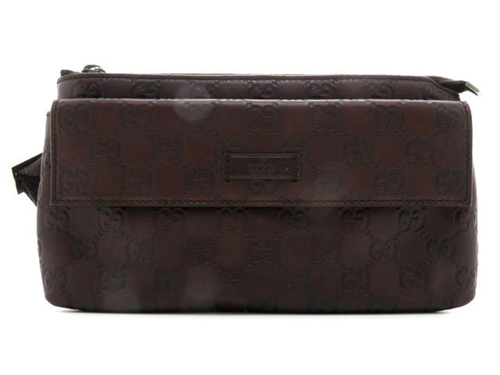 Gucci Waist Belt Crossbody bag Gucci Guccissima brown